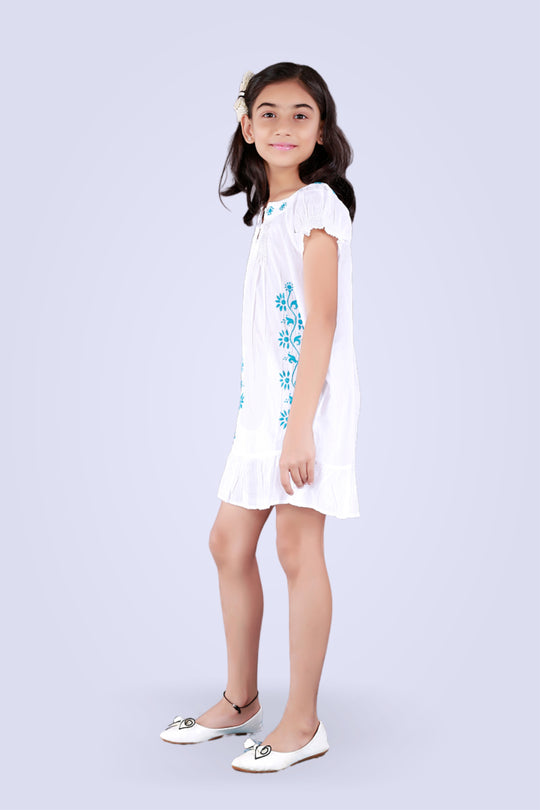 Jasmine Kids Tunic – Enchanted Teal Green