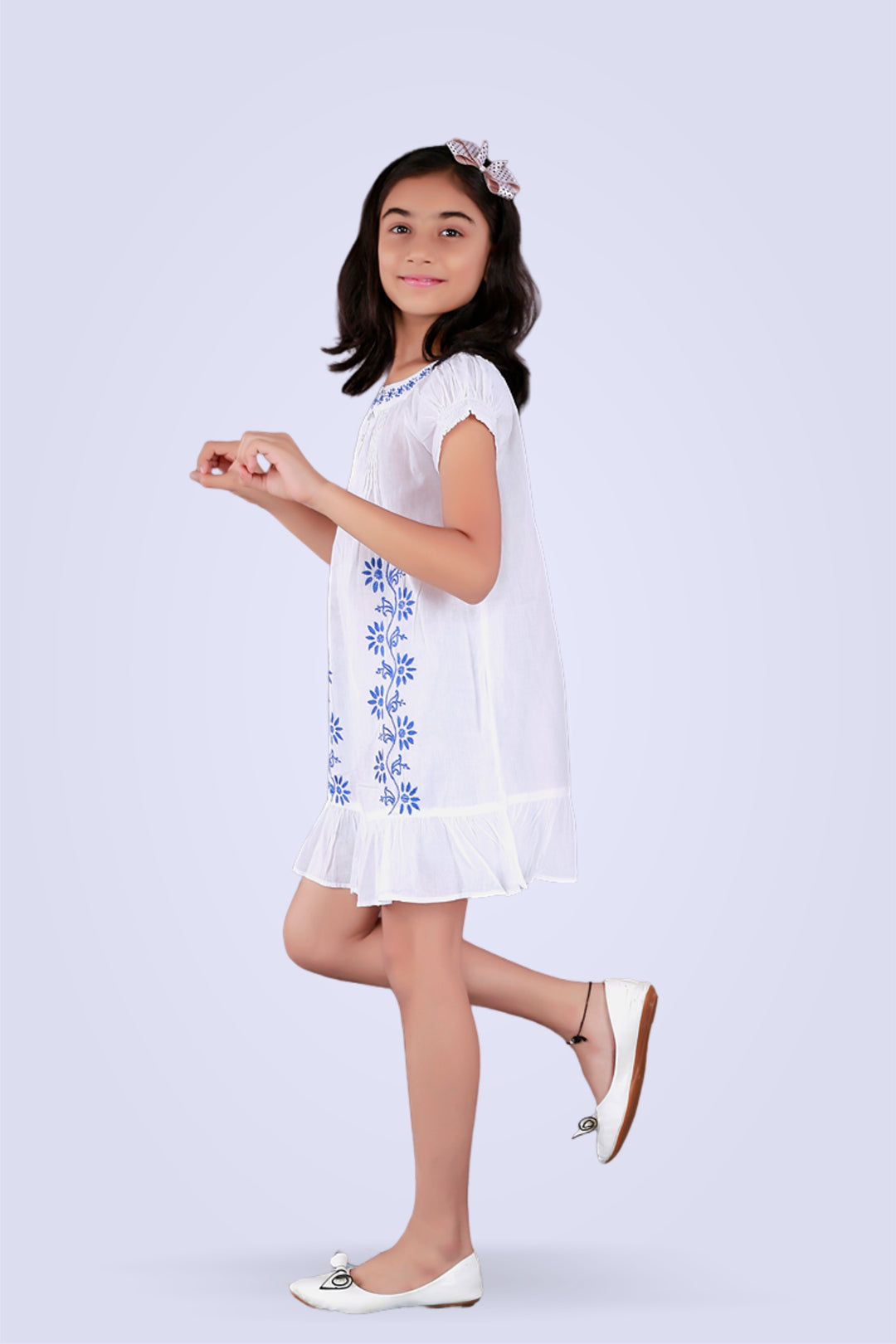 Jasmine Kids Tunic – Royal Elegance Blue