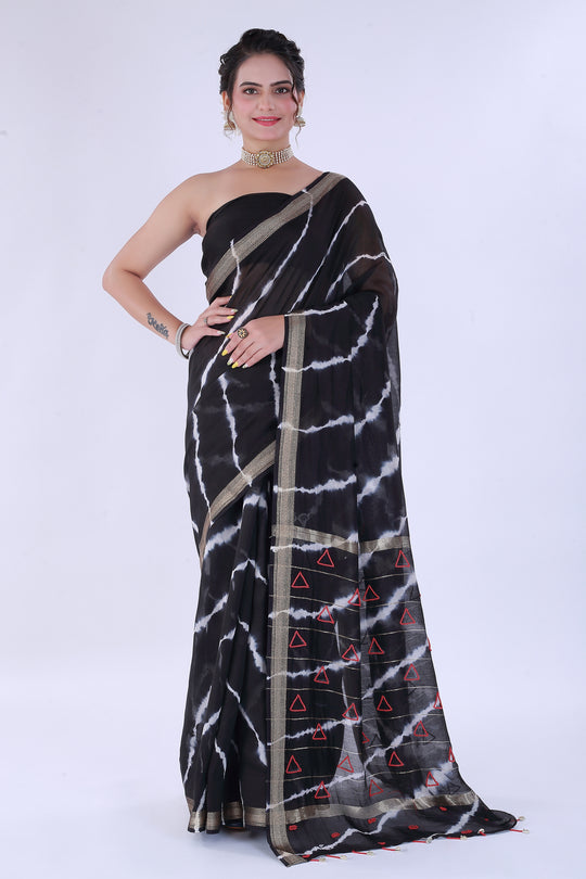 Trikon Kaali Saree – Triangle of Grace - Nirsha