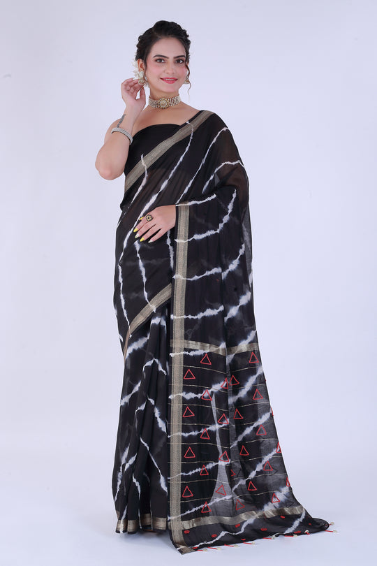 Trikon Kaali Saree – Triangle of Grace - Nirsha