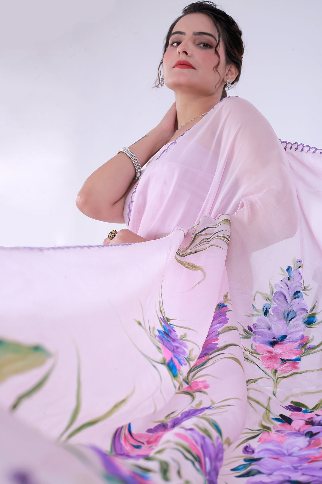 Love Lavender Saree – Lavender Romance - Nirsha