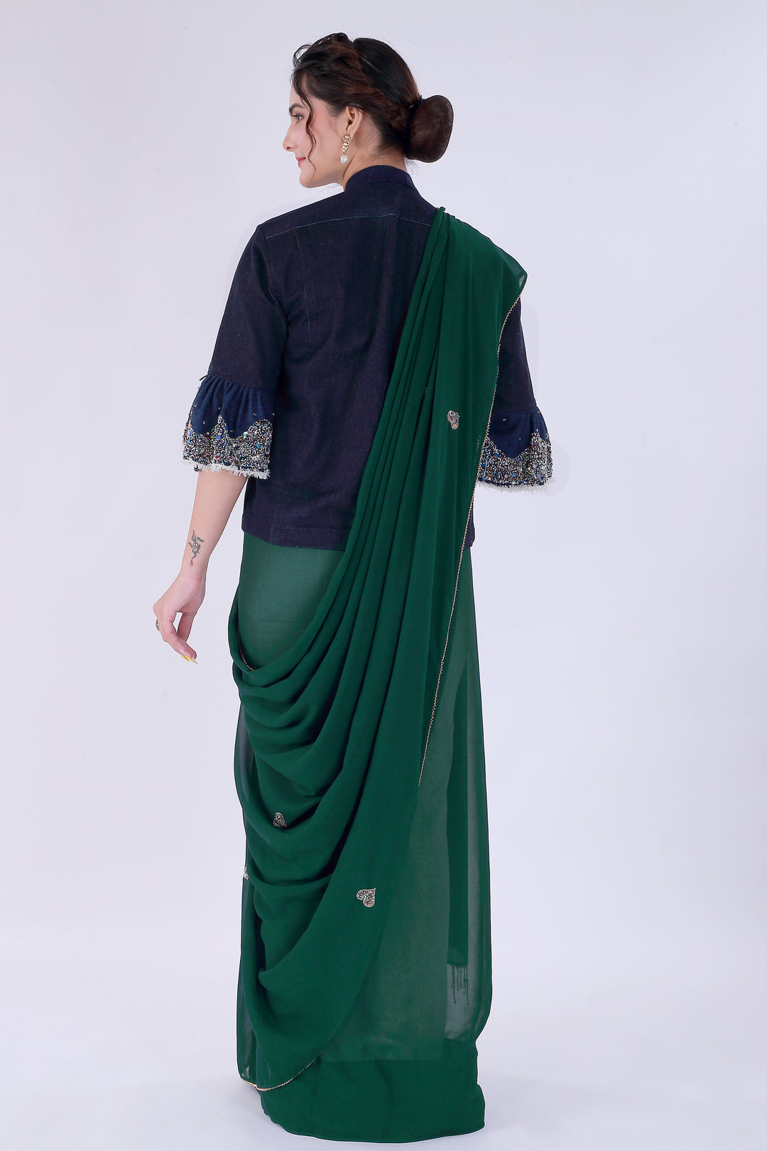 Dil-E-Bahaar Green Saree – Spring in Green - Nirsha