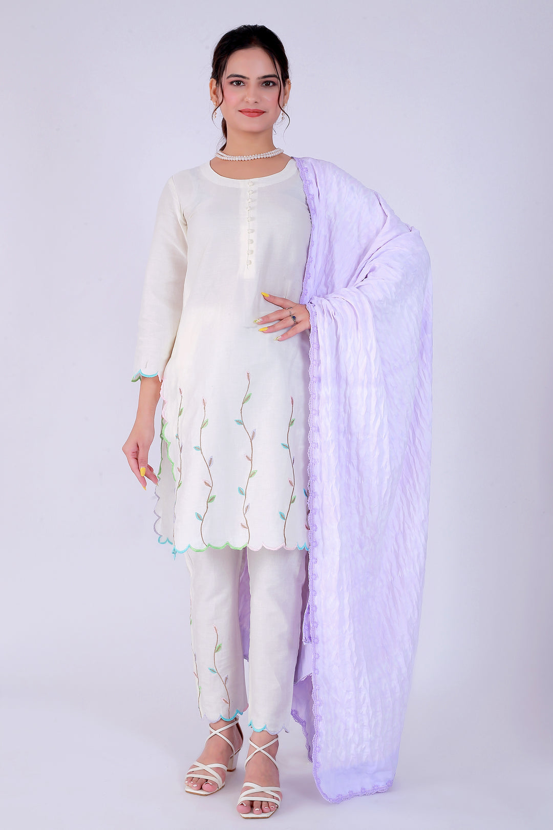 Purple Shibori Tana Suit Set – Royalty in Shibori - Nirsha