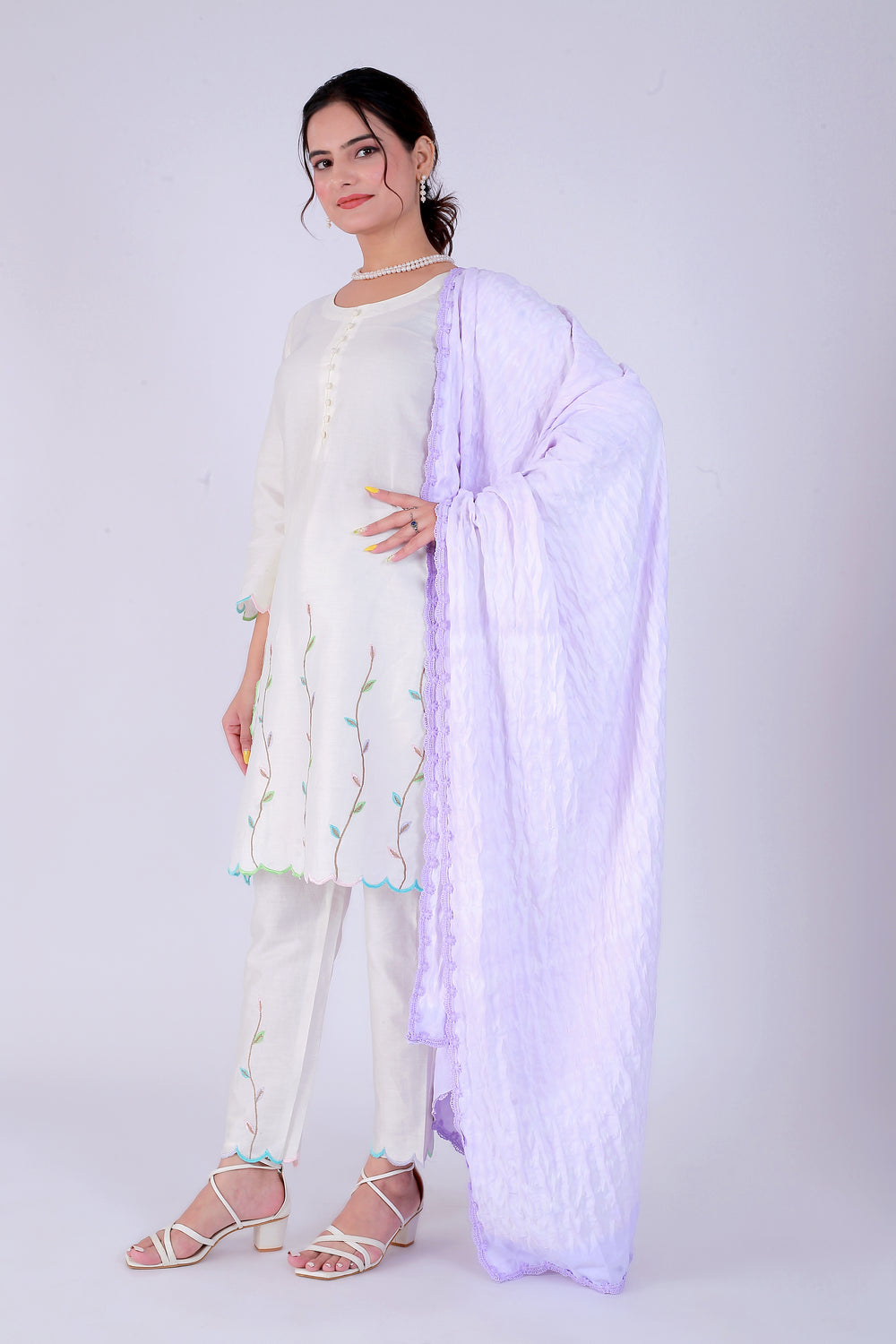 Purple Shibori Tana Suit Set – Royalty in Shibori - Nirsha