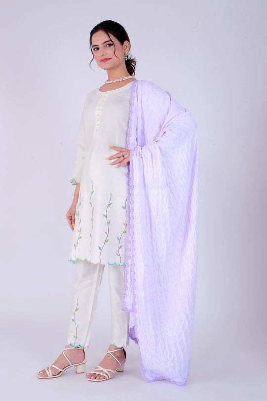 Purple Shibori Tana Suit Set – Royalty in Shibori - Nirsha